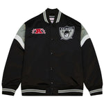 Las Vegas Raiders NFL Jacke Heavyweight Satin Jacket Merchandise Mitchell and Ness