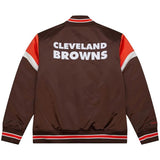 Cleveland Browns NFL Jacke Heavyweight Satin Jacket Merchandise Mitchell and Ness