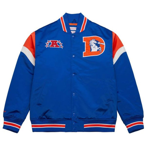 Denver Broncos NFL Jacke Heavyweight Satin Jacket Merchandise Mitchell and Ness