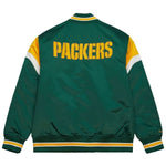 Green Bay Packers NFL Jacke Heavyweight Satin Jacket Merchandise Mitchell and Ness