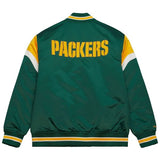 Green Bay Packers NFL Jacke Heavyweight Satin Jacket Merchandise Mitchell and Ness