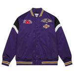 Baltimore Ravens NFL Jacke Heavyweight Satin Jacket Merchandise Mitchell and Ness