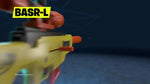 Hasbro - Nerf Fortnite BASR-L Blaster mit Bolzen-Action, Clip-Magazin – enthält abnehmbares Fernrohr, 6-Dart Clip-Magazin, 12 Nerf Elite Darts - NFL Shop - AMERICAN FOOTBALL-KING