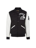 College Jacke - Football Varsity Jacket - schwarz
