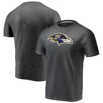 Fanatics - Baltimore Ravens Charcoal Logo T-Shirt - NFL Shop - AMERICAN FOOTBALL-KING