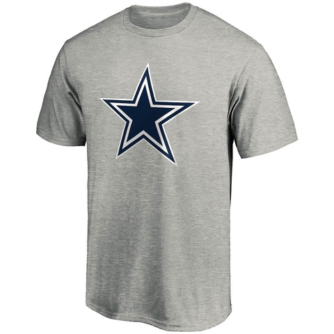 Fanatics - Dallas Cowboys Grey Logo T-Shirt - NFL Shop - AMERICAN FOOTBALL-KING