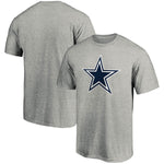 Fanatics - Dallas Cowboys Grey Logo T-Shirt - NFL Shop - AMERICAN FOOTBALL-KING