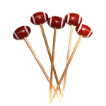 FOOTBALL-KING - Fingerfood Spiesse - American Football Party Deko (30 Stück) - 9cm - NFL Shop - FOOTBALL-KING