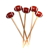 FOOTBALL-KING - Fingerfood Spiesse - American Football Party Deko (30 Stück) - 9cm - NFL Shop - FOOTBALL-KING