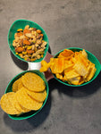Combination snack bowl - football - superbowl decoration