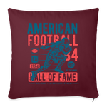 Football Sofa-Kissen - Geschenkidee - burgundy