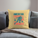 Football Sofa-Kissen - Geschenkidee - washed yellow