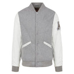 Teddy Varsity Jacket - grey-white 